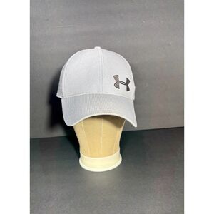 Under Armour UA Classic Fit Hat Gray Stretch Fit Cap Mens Size L/XL HeatGear